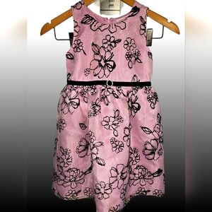 Zoey pink and black size 6x girls dress